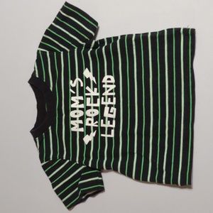 Okie dokie 12 month baby boy girl short sleeve t shirt striped Mom's Rock Legend